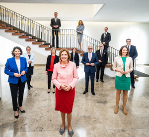 Gruppenbild der Minister in Rheinland-Pfalz